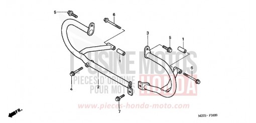 PROTECTION DE MOTEUR GL1500C2 de 2002